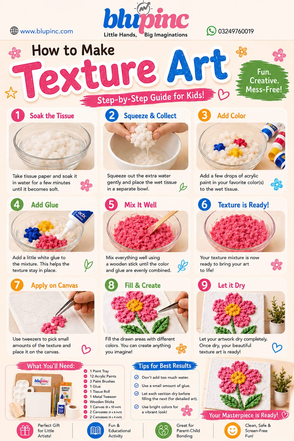 🎨 Texture Art Painting Kit
