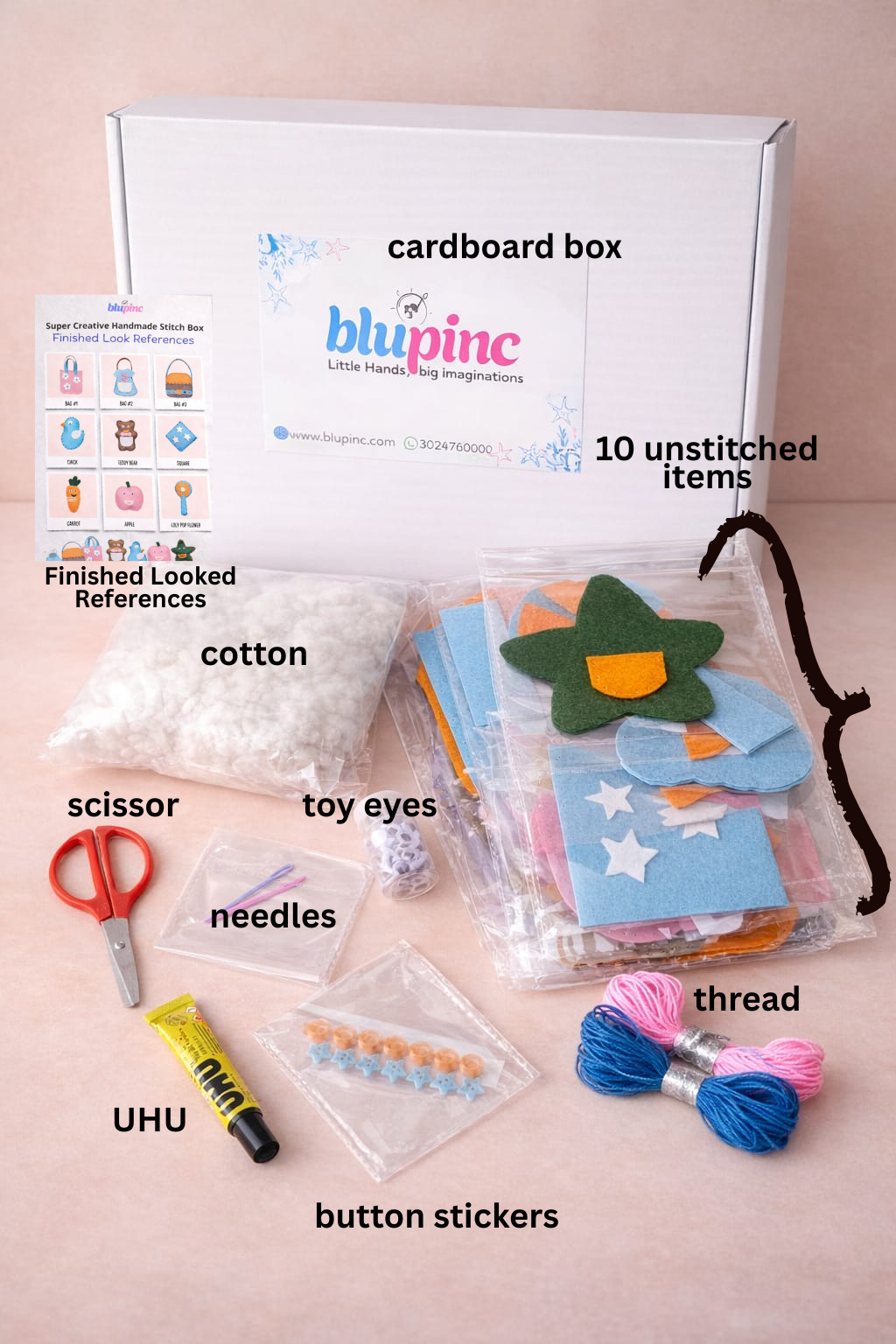🌟 Super Creative DIY Stitch Box (18 ITEMS)🧵