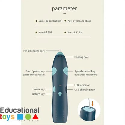 3D Pen Printing And Drawing Pen For Kids
