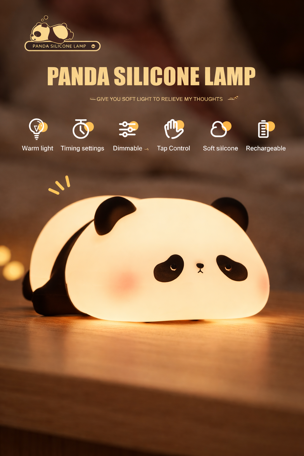 🐼 Cute Panda Night Lamp