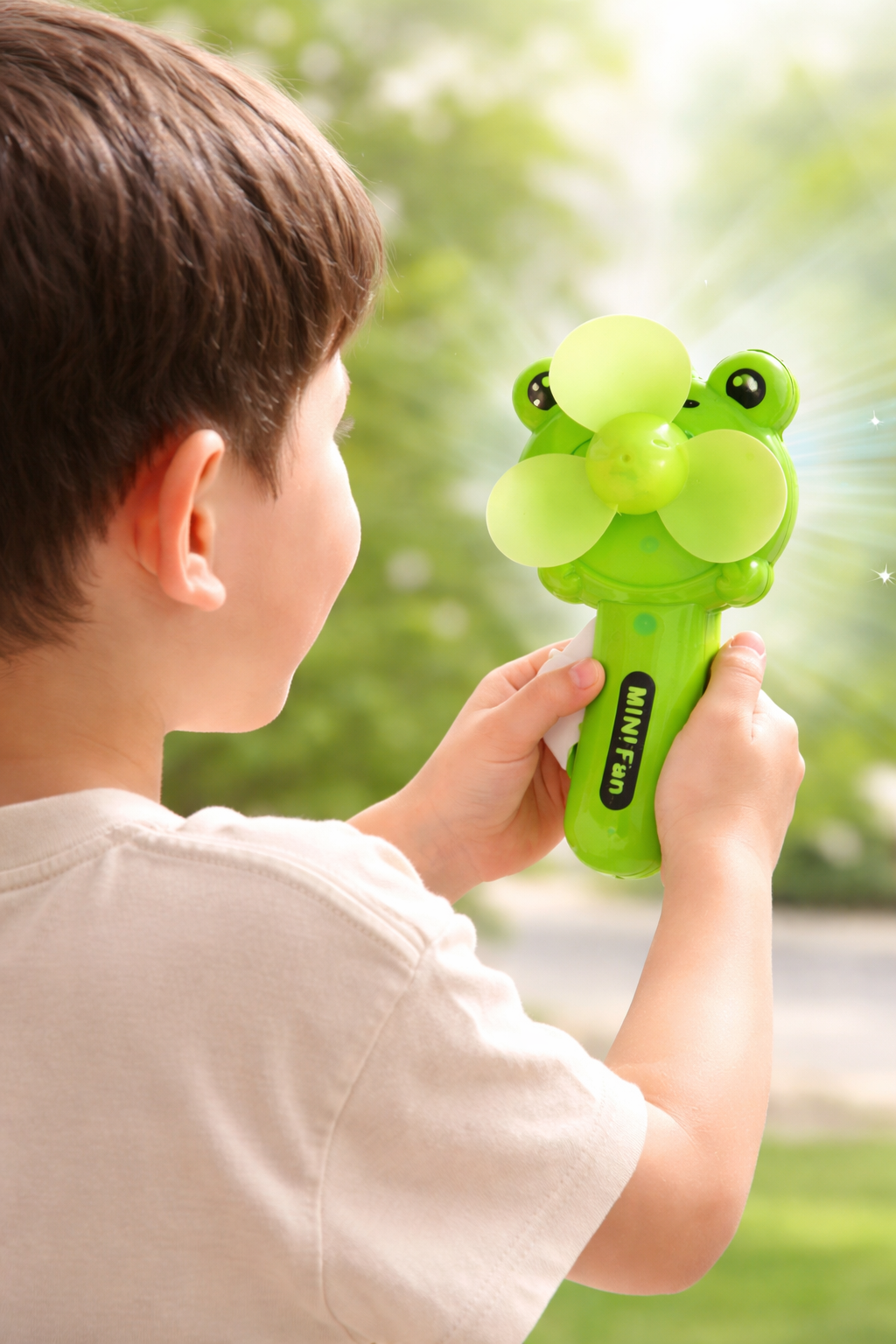 Hand-press Portable Fan
