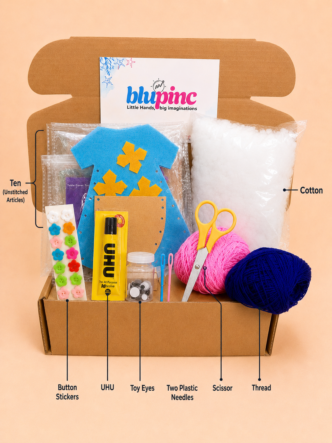 🌟 Super Creative DIY Stitch Box (18 ITEMS)🧵
